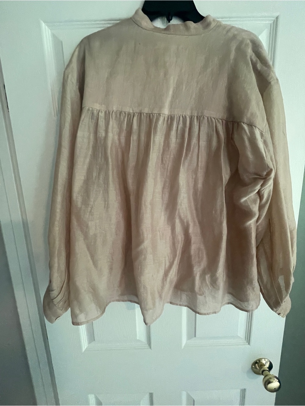 Nymane Light Blush Sheer Blouse | M - Picture 4 of 7